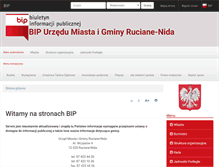 Tablet Screenshot of bip.ruciane-nida.pl